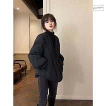 벨트패딩 겨울 점퍼 여자 여성 야상 패딩 슬림 코트