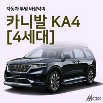 [맥스산업] 원터치 투명 자동차 바람막이 [ 차종 : 카니발KA4 (4세대) ] ( 옵션 : 트렁크 슬라이드문 ), 트렁크1p