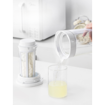 그릭요거트 제조기 asvel 홈메이드 유청분리기 치즈 만들기 요플레 그릭요거트메이커, 화이트+브라운