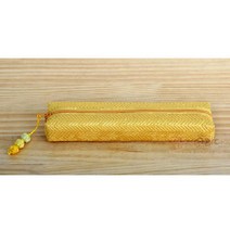 [소산당]누비수 필통 -황색, 한지포장