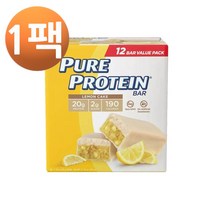 Pure Protein Bars 레몬 케이크 프로틴 에너지 바 12개입, 1팩