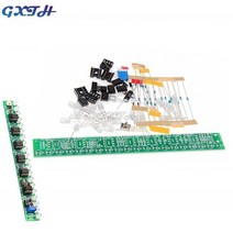 카오디오 레벨메타USB 음성 활성화 오디오 스펙트럼 조명 키트 Led 자동차 볼륨 레벨 표시기 음악 및 디스, 01 From the side