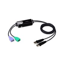 ATEN 2포트 USB 바운드리스 케이블 KM 스위치 CS62KM, 1