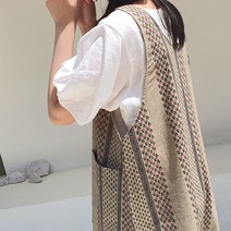 방가지똥 앞치마 통원피스 진베이지플라워패턴 앞치마