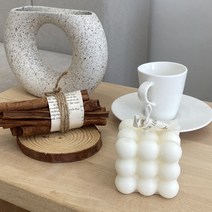 천연 수제 소이캔들 큐브 감성 캔들 오브제 직장동료 퇴사선물 돌 웨딩 답례품, 편백피톤치드