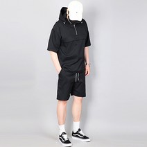가우리 남성 PR 아노락 반팔 SET 후드 집업 반바지