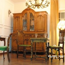 리노앤틱 프랑스 수입 조각 화려한 오리지날 엔틱 가구 장식장 진열장, 오리지날 엔틱브라운