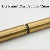 동파이프 에어컨 배관 커버 호스 골동품 골드 컬러 Dia16192532mm 암나사 금속 중공 튜브더블 헤드 내부 치아 파이프조명 액세서리, Dia16mm, One Side Connector