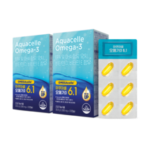 김희애 아쿠아셀 오메가3 6.1 2박스 2개월분 비타민D