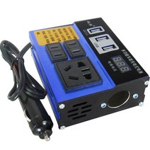 24V인버터 ABS 액세서리 자동차 전원 인버터 4 포트 4-USB 차량 DC12V 24V DC110V/220V