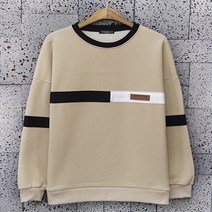 유니우 베이직 특양면 남자 맨투맨 긴팔 티셔츠