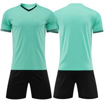 족구유니폼세트 족구복 축구단체복 맞춤형 인쇄 축구 유니폼 반바지 남성 여성 소년 키즈 성인 이름 번호 로그, [01] Kids Szie 5XS, [04] green