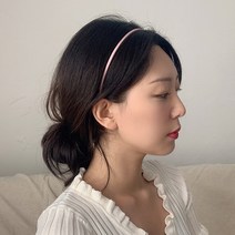 기본 심플 무광 세안 헤어 플라스틱 밴드 머리띠