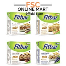 말레이시아 핏바 오트바 다이어트 스낵 FitBar Crispy Oat Bar 120g x 2개, 과일 x 2