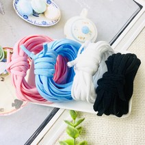 국산)납작 컬러 마스크끈(4마 360cm), 핑크