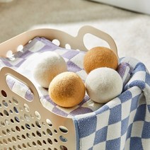 [MODERN HOUSE 중계점] 세탁 건조기 양모볼 4P 세트 CL0523001, 베이지, 단품