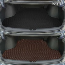 현대 쏘나타 디엣지 (2023) 인스톨 프리미엄 트렁크매트, 디엣지(LPG)//트렁크매트//블랙+블랙(실)