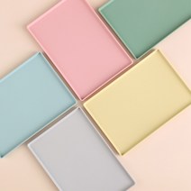 카페 트레이 사각 쟁반 빵 간식 받침 5컬러, 멀티 트레이 5개 세트-그레이