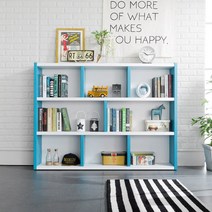 이케아 CD장 DVD장 책장 사무실 진열장 조합 선반 거실 서재 책꽂이 수납 장식, 파노 1600 교구장, 블루화이트