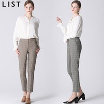 [리스트(LIST)] 패턴 스트레이트 슬랙스 (택가격 198000원)