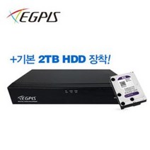 이지피스 QHDVR-4016Q_265+2TB HDD AHD 400만 화소 16채널 DVR CCTV 녹화기, 2TB HDD