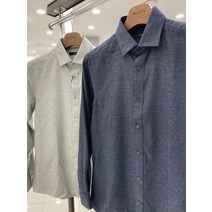 트루젠 소프트 터치 세미밀드 캐주얼 플란넬 셔츠 2컬러 - 네이비 그레이