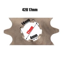 428 10 Tooth 17mm 20mm 프론트 엔진 스프로킷 스톰 YCF Upower 더트 핏 바이크 ATV 쿼드 고 카트 오토바이 버기 스쿠터, [01] 428 10T 20mm