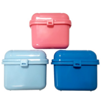 폴리덴트 5분퀵/나이트 48정/맥스씰/틀니 세정제 세척통 부착제, 세척통(블루)