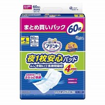 DAIO PAPER elleair Attento 아텐토 밤1장 안심패드 4회흡수 60장 [간병용 기저귀], 단일