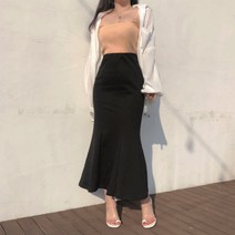 믹스비 / 예쁘고 편한 롱 머메이드 스커트 (2color)
