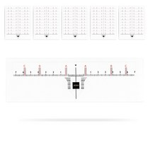 제시 반영구화장 눈썹디자인스티커 균형있고 손쉬운 반영구눈썹디자인, 50개