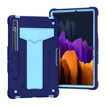 갤럭시탭s7 케이스 북커버 파우치 젤리 키보드 커버 EF-DT970UBKGKR Fe 용, 탭 S7 11, 네이비 블루와 블루