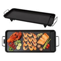 해마루 특대형 77cm 와이드 그릴 라지 대형 삼겹살 바베큐 전기그릴 캠핑용 BBQ 팬, 단품