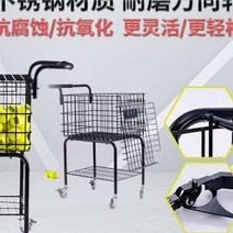 테니스볼카트 테니스 코치 카 수납 카트 풀리 대용량 350알 테두리 트레이닝카 줍기 바구니 채우기, 2블랙