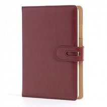 사무용 고급 자석 다이어리 노트 인조가죽 유선노트 A5사이즈 블랙 레드브라운 2종