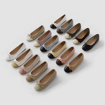 사뿐 [사뿐] 마레트 투톤 리본 플랫슈즈 (1cm)