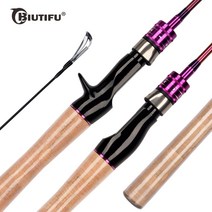 BIUTIFU UL 스피닝 캐스팅 루어 낚싯대 1.68 1.8 1.98 2.1 2.25m T800 탄소 1-12g 초경량 베이트 캐스팅 송어 솔리드 팁, 캐스팅 1.68m