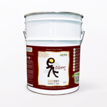 옻스테인 골드 UV+ 외장용 18L 대용량 말통 대용옻칠 천연오일스테인 한옥도장, 투명, 1개, 18000ml