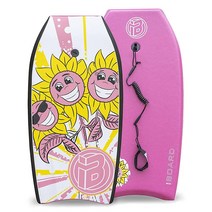 BoardX 손목 끈이 있는 바디보드 성인용 경량 바디 보드 EPS 코어 83.8cm(33인치) 색상 그린 [미국 직배송], 33