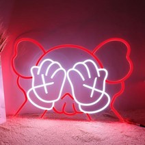 LED 네온사인 삐에로 간판 네온 전광판 미니 실내 인테리어 조명, 5V