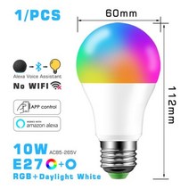 스마트 LED 램프 100W 동등한 1000lm RGB 색상 변경 전구 E27 B22 백만 색 Foco 호환 스트랩 시계줄 밴드, Alexa bulb e27 rgbcw