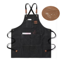 캔버스 헤어디자이너 미용 앞치마, 그린