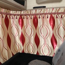 SKANDSALO 거실커튼 대형트럭 장식소품 대전 차량내부 통용 화물차 내부장식 장식 실내 암막 후면창