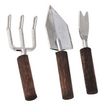 애드온 미니어처 소품 원예 도구 정원 농기구 소형삽, 미니샵set1