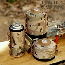 인사이트캠핑 밀리터리 감성 캠핑 용품 부탄가스 이소 가스 워머 3종세트