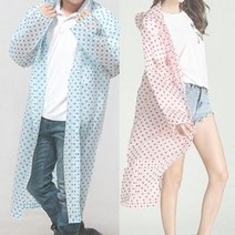 튼튼한 EVA 도트 우비 장마 여행 콘서트 준비물 우의, 퍼플