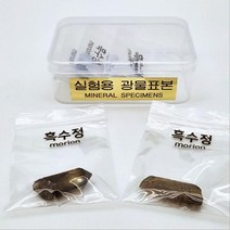 초중고 자연과학 흑수정 광물표본 학습놀이 교육용 관찰용 입문용 지질학 흥미유도