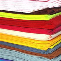 [문구조아] 칼라 부직포 칼라펠트 4절부직포 10장 검정, 10개