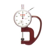 피코크 다이얼 치크니스게이지 금속 고무 비닐 종이 두께게이지 측정공구, G, 1개