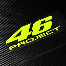 오토바이스티커 46프로젝트 발렌티노 롯시 헬멧 스티커, RO-02, L, 레드반사